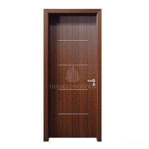 Cửa gỗ nhựa composite chỉ nhôm CN112