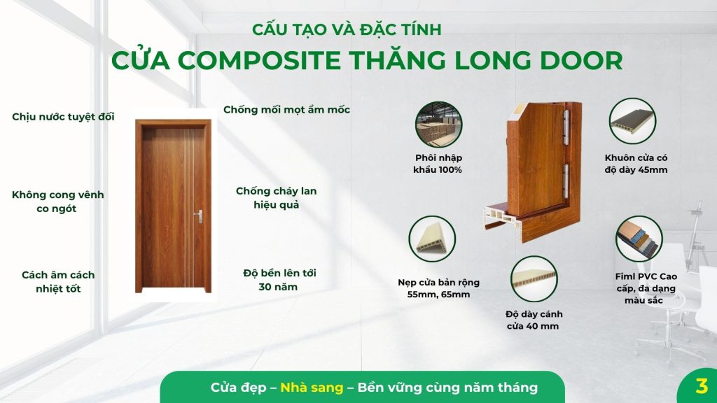 cấu tạo cửa nhựa composite