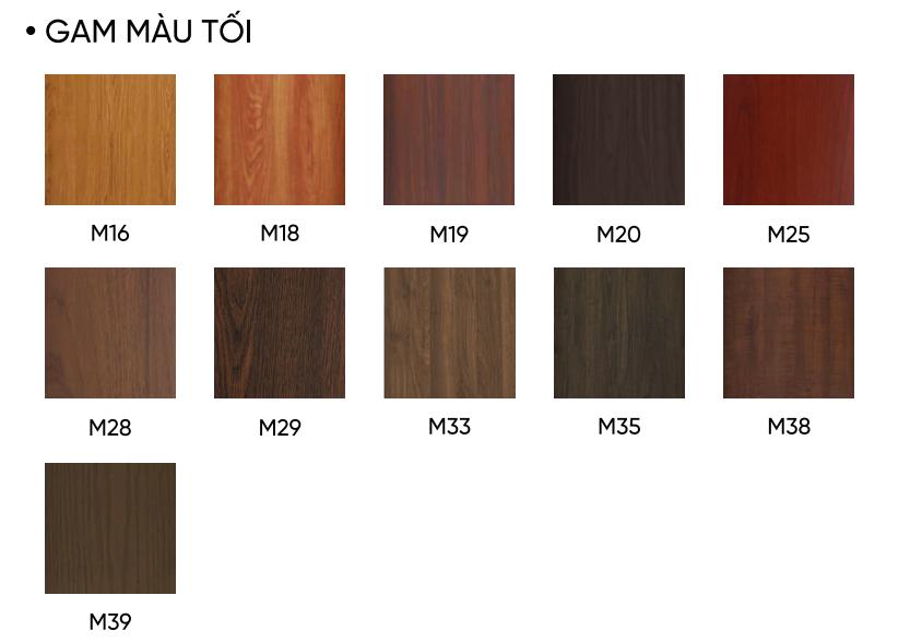 bảng màu cửa composite thanglongdoor